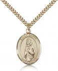 St. Alice Medal, Gold Filled, Large
