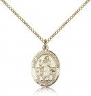 St. Bernadine of Sienna Medal, Gold Filled, Medium