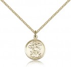 St. Michael the Archangel Medal, Gold Filled