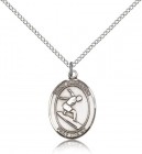 St. Sebastian Surfing Medal, Sterling Silver, Medium