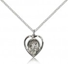 Guardian Angel Medal, Sterling Silver