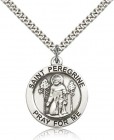 St. Peregrine Medal, Sterling Silver