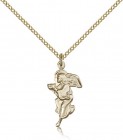 Guardian Angel Medal, Gold Filled