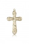 Cross Pendant, 14 Karat Gold