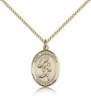 St. Christopher Track &amp; Field Medal, Gold Filled, Medium