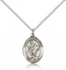 St. Martin of Tours Medal, Sterling Silver, Medium