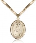 St. Hildegard Von Bingen Medal, Gold Filled, Large