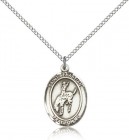 St. Sebastian Rodeo Medal, Sterling Silver, Medium