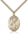 St. Dennis Medal, Gold Filled, Large