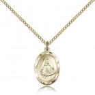 St. Frances Cabrini Medal, Gold Filled