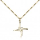 St. Brigid Cross Pendant, Gold Filled