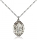 St. Zachary Medal, Sterling Silver, Medium
