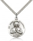 St. John Vianney Medal, Sterling Silver