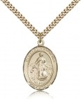 Blessed Karolina Kozkowna Medal, Gold Filled, Large