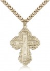 Irene Cross Pendant, Gold Filled