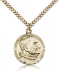 St. Pope John Xxii Medal, Gold Filled