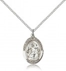 St. Gabriel the Archangel Medal, Sterling Silver, Medium