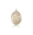 St. James the Greater Medal, 14 Karat Gold, Medium
