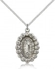 Our Lady of Guadalupe Medal, Sterling Silver