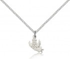 Angel Medal, Sterling Silver