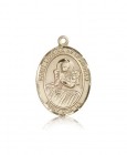 St. Lidwina of Schiedam Medal, 14 Karat Gold, Large