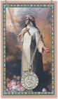 Round St. Rose of Lima Medal and Prayer Card Set