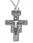 San Damiano Crucifix Pendant Sterling Silver