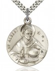 St. Albert the Great Medal, Sterling Silver