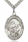 St. Bernard of Montjoux Medal, Sterling Silver, Large