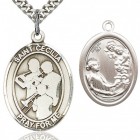 St. Cecilia Marching Band Medal, Sterling Silver, Large