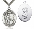 St. Christopher Golf Medal, Sterling Silver, Large