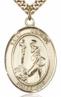 St. Dominic De Guzman Medal, Gold Filled, Large