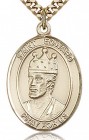St. Edward the Confessor Medal, Gold Filled, Large