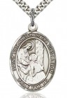 St. Elizabeth of the Visitation Medal, Sterling Silver, Large