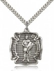 St. Florian Medal, Sterling Silver