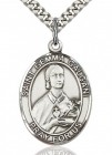 St. Gemma Galgani Medal, Sterling Silver, Large