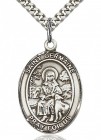 St. Germaine Cousin Medal, Sterling Silver, Large