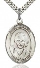 St. Gianna Medal, Sterling Silver, Large