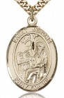 St. Jerome Medal, Gold Filled, Large