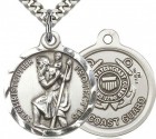 St. Joan of Arc  Coast Guard Medal, Sterling Silver