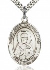 St. John Chrysostom Medal, Sterling Silver, Large
