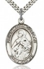 St. Maria Goretti Medal, Sterling Silver, Large