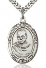 St. Maximilian Kolbe Medal, Sterling Silver, Large