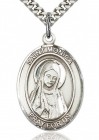 St. Monica Medal, Sterling Silver, Large