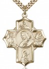 St. Philomena, St. Theresa, St. Rita, St. Anthony, St. Jude Medal, Gold Filled