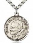 St. Pope John Paul II Medal, Sterling Silver