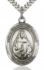 St. Theodore Guerin Medal, Sterling Silver, Large