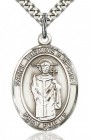 St. Thomas A Becket Medal, Sterling Silver, Large