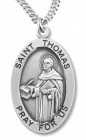 Boy's St. Thomas Necklace Oval Sterling Silver with Chain