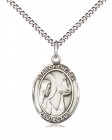 Women's Pewter Oval Our Lady Star of the Sea Medal
